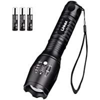 Los mejores  - Linkax Linterna LED Alta Potencia Linternas Antorcha Linterna de Mano 800 LM Flashlight LED de 5 Modos para Ciclismo…